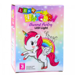 Loominguline teemantmosaiigi komplekt, lamp Lean Toys Unicorn, roosa v.