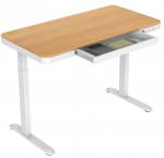Kirjutuslaud sahtlitega reguleeritava k&otilde;rgusega Flexispot EW9WM, 120.4 cm x 60.4 cm, 72 - 122 cm, pruun v./valge v.