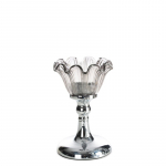K&uuml;&uuml;nlahoidja Adena 01, klaas/metall, &Oslash; 11 cm, 17 cm, h&otilde;be v.