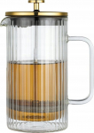 Kohvikann French Press Klausberg 7761, 1 l, l&auml;bipaistev v./kuldne v.