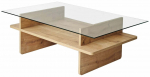 Kohvilaud Kalune Design Saga, l&auml;bipaistev v./sapphire, 65 cm x 105 cm x 35 cm