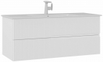 Vannitoakapp valamuga Kalune Design Moonlight, valge matt v., 51 cm x 121 cm x 51 cm