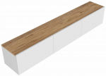 TV-kapp Kalune Design West, valge v./pruun v., 32 cm x 150 cm x 30 cm