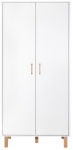 Laste riidekapp LittleSky Laura, pruun v./valge v., 50 cm x 93 cm x 196 cm