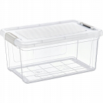 Kaanega hoiukarp, esemete hoidmiseks Storage Solutions 27100490, 9 l, l&auml;bipaistev v., 35 x 23 x 17 cm