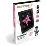 Kaunistuskomplekt, pildid raamides KidyWolf KidyNeon, must v./roosa v.