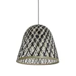 Valgustikuppel CristalRecord Tiss Rattan PAN-240-01-180, pruun v./must v.