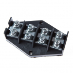 &Uuml;hendusplokk Elektroplast, 4 x 16 mm&sup2;, must v.