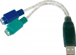 Adapter Digitus USB to PS/2 USB 1.1, PS/2 x 2