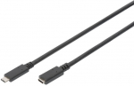 Juhe Digitus USB Type-C USB Type-C male, USB Type-C female, 0.7 m, must