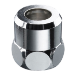 Mutter Schell 265010699, 3/8 tolli - sisekeere/10 mm - pingutatav, messing