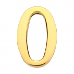 Uksenumber Haushalt GP-0, 4.5 cm x 2.8 cm, tsink, kuldne v.