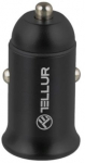 Auto laadija Tellur TLL151251, USB Type C/USB, must, 60 W