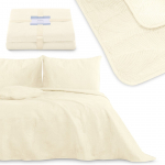 Voodikate AmeliaHome Palsha, hele pruun, 170 cm x 270 cm