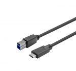 Kaabel Vivolink Pro PROUSBCBMM7.5 USB Type-C, USB-B, 20 m, must v.