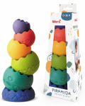 Arendav m&auml;ng Hencz Toys Sensory Pyramid, 26 cm, mitmev&auml;rviline