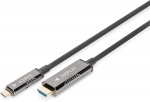 Kaabel Digitus USB-C - HDMI AOC AK-330150-200-S USB-C, HDMI, 20 m, must v.