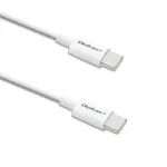 Kaabel Qoltec 52359 USB Type-C, USB Type C, 1 m, valge v.
