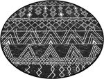 Vannitoa p&otilde;randamatt Foutastic Straordinario 359CHL4696, must, 160 cm x 160 cm, &Oslash; 160 cm
