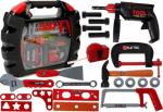 Laste t&ouml;&ouml;riistakomplekt Lean Toys DIY Tool Kit, must v./punane v./hall v.