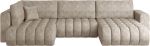 Nurgadiivan Bonito Leve 18, hele pruun v., parem, 170 x 340 cm x 92 cm