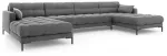 Diivan Micadoni Home Mamaia Velvet Panoramic, helehall v., 383 x 185 cm x 75 cm