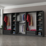 Riidekapp Kalune Design Kale 5048, antratsiit v., 52 cm x 360 cm x 210 cm