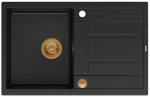 K&ouml;&ouml;givalamu Quadron Morgan 111, graniit, 78 cm x 50 cm x 22 cm, must v./vask v.