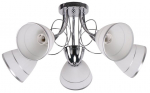 Valgusti lagi Candellux Lighting Elotte, E27, 5 x 40 W, valge v./h&otilde;be v.