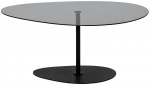 Kohvilaud Kalune Design Porto, must v./tumehall v., 90 cm x 60 cm x 40 cm