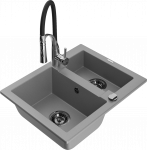 K&ouml;&ouml;givalamu Mexen Carlos, graniit, 58 cm x 47 cm x 17.7 cm, must/hall/kroom