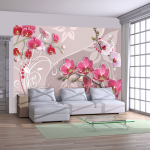 Fototapeet Artgeist Flight Of Pink Orchids, 70 cm x 100 cm