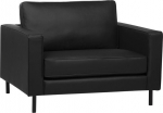 Tugitool Beliani Savalen, must v., 91 cm x 117 cm x 87 cm