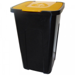 Sorteerimiskast NoName Greg, 50 l l, must v./kollane v.
