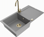 K&ouml;&ouml;givalamu koos kraaniga Mexen Leo, vaik/graniit, 90 cm x 50 cm x 19 cm, hall