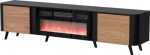 TV-laud Cama Meble Volare, must v./keskmine p&auml;hkel v., 200 cm x 39 cm x 49 cm