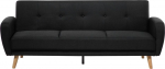 Diivanvoodi Beliani Florli, must v., 85 x 214 cm x 82 cm