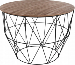 Kohvilaud Atmosphera Loft, pruun v./must v., 56 cm x 56 cm x 40.5 cm