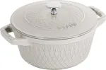 Emailitud malmpott Staub, &Oslash;20 cm, 2.3 l, valge v.