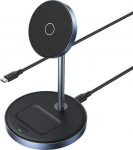 Juhtmevaba induktiivne laadija Ugreen CD317, USB Type C/Wireless/MagSafe, must v., 7.5 W