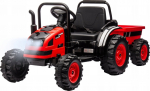 Laste elektriline traktor, haagisega Milly Mally Farmer, punane v.