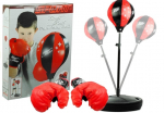 Laste poksikomplekt Lean Toys Sport, must v./punane v.