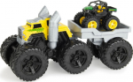 Autode komplektid Tomy John Deere Monster, kollane v./roheline v./hall v.