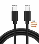 Kaabel Alburnus, USB Type-C, 300 cm, must v.