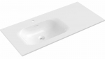 Vannitoa kraanikauss Mexen Vela Left, konglomeraat, 101 cm x 46.5 cm x 16.5 cm, valge
