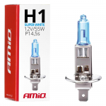 Autopirn AMiO Super White, halogeenlamp, valge v., 12 V
