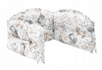 Kaitsepiire Thick Zebra & Lion, pruun/valge/hall, 190 cm x 30 cm