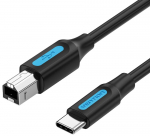 Juhe Vention CQUBH, USB Type C, 200 cm, must v.