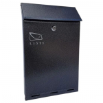 Postkast C-4, must v., 6.5 cm x 24.5 cm x 38.5 cm