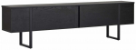TV-kapp Nordure Onera, must v., 29.5 cm x 180 cm x 50.5 cm
